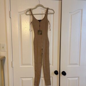 JLUXLABEL Camel Sleeveless Jumpsuit
